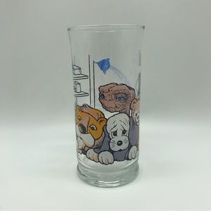 Vintage 80's 1982 E.T Extra Terrestrial Movie Glass Pizza Hut Limited Edition